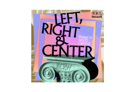 Left right and center podcast logo
